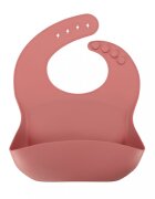 Ikonka Set diversificare hrana bebelusi pink Crab realizate din silicon cu 19 elemente