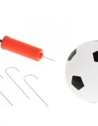 Ikonka Set poarta de fotbal pentru copii cu pompa si minge incluse dimensiune 156 x 70 x 107cm Soccer Goal