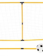 Ikonka Set poarta de fotbal pentru copii cu pompa si minge incluse dimensiune 156 x 70 x 107cm Soccer Goal