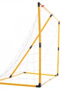 Ikonka Set poarta de fotbal pentru copii cu pompa si minge incluse dimensiune 156 x 70 x 107cm Soccer Goal