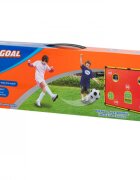 Ikonka Set poarta de fotbal pentru copii cu pompa si minge incluse dimensiune 156 x 70 x 107cm Soccer Goal