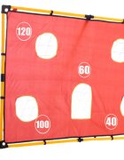 Ikonka Set poarta de fotbal pentru copii cu pompa si minge incluse dimensiune 156 x 70 x 107cm Soccer Goal