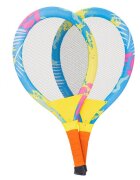 Ikonka Set rachete iluminate de tenis cu minge si fluturas