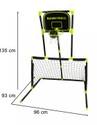 Ikonka Set sportiv 6 in 1 cu poarta fotbal cos baschet si mingi Combo Set