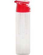 Ikonka Sticla de apa cu infuzor pentru fructe 800 ml Red