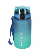 Ikonka Sticla de apa motivationala bluegreen cu marcaje de timp si volum capac anti-scurgere capacitate 600 ml