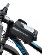 Ikonka Suport impermeabil pentru telefon tip geanta cu montaj Velcro Black