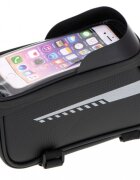Ikonka Suport impermeabil pentru telefon tip geanta cu montaj Velcro Black