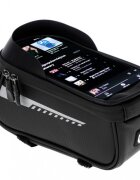 Ikonka Suport impermeabil pentru telefon tip geanta cu montaj Velcro Black