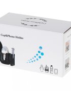 Ikonka Suport pentru sticla si telefon cu prindere pe carucior si tricicleta negru