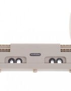 Ikonka Suport tetiera auto pentru copii pentru sustine cap si gat echipat cu doua brate independente ce pot fi ridicate sau coborate la 180 grade dimensiunea universala 26 x 22 x 23 cm piele ecologica Beige