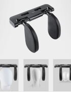 Ikonka Suport tetiera auto pentru copii pentru sustine cap si gat echipat cu doua brate independente ce pot fi ridicate sau coborate la 180 grade dimensiunea universala 26 x 22 x 23 cm piele ecologica Black