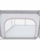 Ikonka Tarc de joaca pentru copii Grey intrare laterala prevazuta cu fermoar buzunar exterior pentru depozitare accesorii dimensiune 180 x 200 cm
