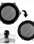 Ikonka Trambulina de gradina pentru copii BlackGreen diametru 140 cm cadru metalic solid cu plasa de siguranta si intrare cu fermoar 10 bilute multicolore incluse