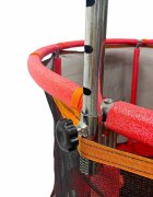Ikonka Trambulina pentru copii Red cu set complet de accesorii include cos de baschet minge hamac diametru 155 cm pana la 150 kg