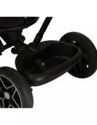 Ikonka Tricicleta pentru copii Trike Fix Elite Black din otel cu sezut reversibil spatar ajustabil bara reglabila copertina cu efecte luminoase si sonore varsta 2-6 ani