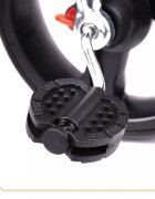 Ikonka Tricicleta pentru copii Trike Fix Lite Blue cu scaun rotativ 360 sistem roata libera roti cauciuc EVA suport pentru picioare maner cu control al directiei si frana pe rotile din spate
