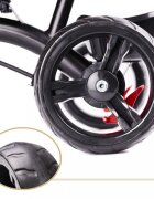 Ikonka Tricicleta pentru copii Trike Fix Lite Blue cu scaun rotativ 360 sistem roata libera roti cauciuc EVA suport pentru picioare maner cu control al directiei si frana pe rotile din spate