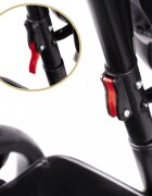 Ikonka Tricicleta pentru copii Trike Fix Lite Blue cu scaun rotativ 360 sistem roata libera roti cauciuc EVA suport pentru picioare maner cu control al directiei si frana pe rotile din spate