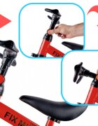 Ikonka Tricicleta pentru copii Trike Fix Red cu pedale 3 in 1 ghidon si sa reglabile cadru din otel roti din spuma pentru copii cu varsta cuprinsa intre 15 si 4 ani si 30kg