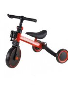 Ikonka Tricicleta pentru copii Trike Fix Red cu pedale 3 in 1 ghidon si sa reglabile cadru din otel roti din spuma pentru copii cu varsta cuprinsa intre 15 si 4 ani si 30kg