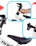 Ikonka Tricicleta pentru copii Trike Fix White cu pedale 3 in 1 ghidon si sa reglabile cadru din otel roti din spuma pentru copii cu varsta cuprinsa intre 15 si 4 ani si 30kg