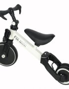 Ikonka Tricicleta pentru copii Trike Fix White cu pedale 3 in 1 ghidon si sa reglabile cadru din otel roti din spuma pentru copii cu varsta cuprinsa intre 15 si 4 ani si 30kg
