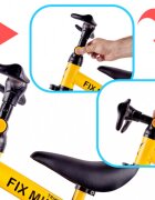 Ikonka Tricicleta pentru copii Trike Fix Yellow cu pedale 3 in 1 ghidon si sa reglabile cadru din otel roti din spuma pentru copii cu varsta cuprinsa intre 15 si 4 ani si 30kg