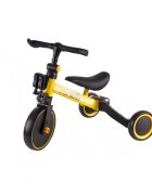 Ikonka Tricicleta pentru copii Trike Fix Yellow cu pedale 3 in 1 ghidon si sa reglabile cadru din otel roti din spuma pentru copii cu varsta cuprinsa intre 15 si 4 ani si 30kg