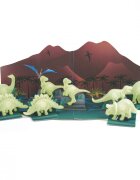 Imagine Station Decoratiuni de perete fosforescente dinozauri 3d
