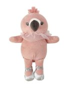 Infancie Set cadou bebelusi cu paturica si jucarie de plus flamingo