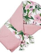 Infantilo Paturica de infasat multifunctionala Velvet IF19174 pink flowerroz