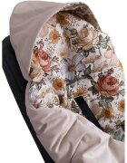 Infantilo Paturica de infasat pentru scaun auto Velvet flori retro bej