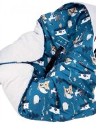 Infantilo Paturica de infasat pentru scaun auto Velvet padure navy gri