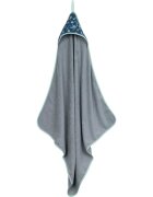 Infantilo Prosop de baie cu gluga 100x100 cm padure navy gri