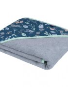 Infantilo Prosop de baie cu gluga 100x100 cm padure navy gri