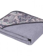 Infantilo Prosop de baie cu gluga 100x100 cm roz gri
