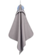 Infantilo Prosop de baie cu gluga Waffle Bunny 80x80 cm gri