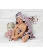 Infantilo Prosop de baie cu gluga Waffle Bunny 80x80 cm mov