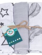 Infantilo Set 3 scutece din muselina gristelutepene