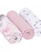 Infantilo Set 3 scutece din muselina papadie roz deschis