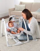 InGenuity Leagan portabil ConvertMe Swing 2 Seat Battery-Saver Nash