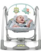 InGenuity Leagan portabil Swing n Go Portable Swing Hugs Hoots
