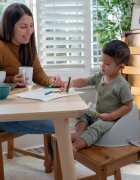 InGenuity Scaun de masa si booster Ity by My Spot Easy-Clean grey
