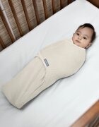 InGenuity Sistem de infasare Cream Swaddle Me 0-3 luni din muselina colectia Original
