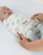 InGenuity Sistem de infasare Scribble Elephant Swaddle Me 0-3 luni colectia Monogram