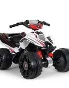 INJUSA ATV electric pentru copii licenta Mercedes Alb Negru 12V cu pedala de acceleratie 2 ani+