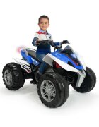 INJUSA Atv electric pentru copii Quad Rage 12V model silentios pornire cu cheie suspensii frana electrica 3 ani+