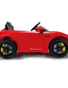 INJUSA Masina electrica pentru copii Porsche Taycan 12V 2 viteze frana electrica lumini Led radio USB telecomanda deschidere usi varsta 2 ani+