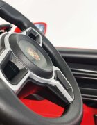 INJUSA Masina electrica pentru copii Porsche Taycan 12V 2 viteze frana electrica lumini Led radio USB telecomanda deschidere usi varsta 2 ani+